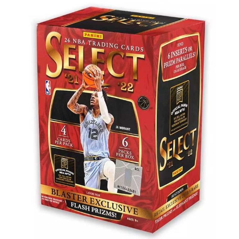 Sealed Blaster Box 2021-22 Panini Select NBA Basketball (6 Packs)