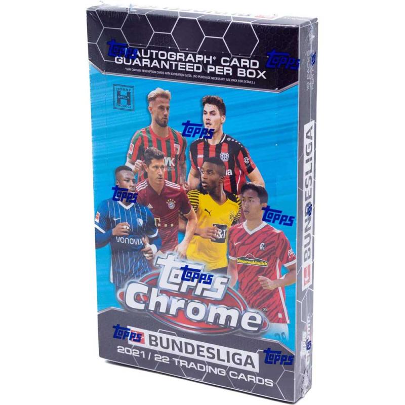 Hel Box 2021-22 Topps Chrome Bundesliga Soccer Hobby (18 Packs per box)
