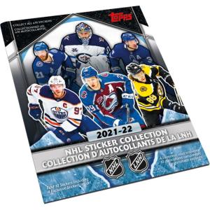 Album 2021-22 Topps NHL Hockey Sticker Collection (Så där skick)