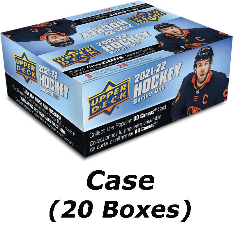 FÖRHANDSVISNING: Hel Case (20 Boxar) 2021-22 Upper Deck Series 1 Retail [96829] (Börjar säljas när mer info finns)