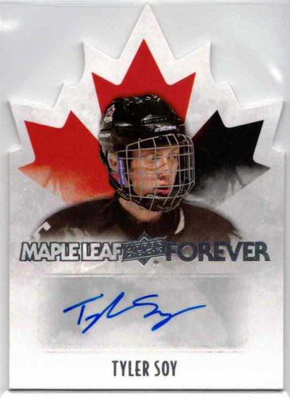 Tyler Soy - 2015-16 Upper Deck Team Canada Juniors Maple Leaf Forever Autographs #MLTS