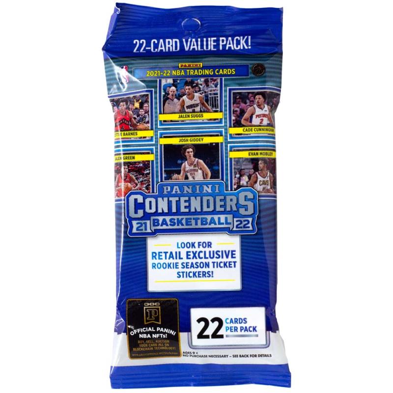 1st Value Pack 2021-2022 Panini Contenders NBA Basketball Retail