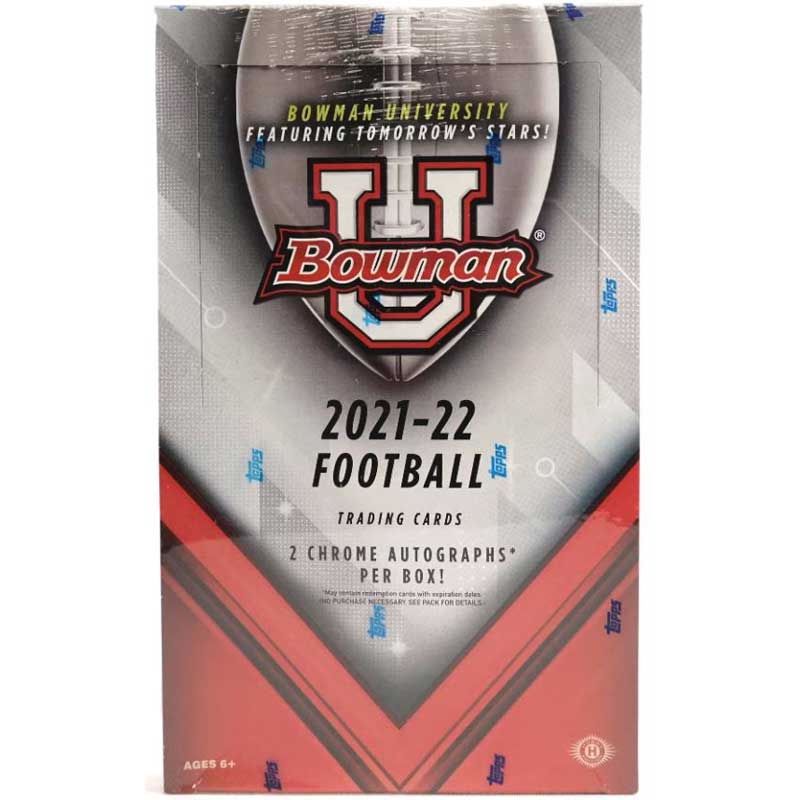 2025 Bowman Chrome University Football Factory Sealed Hobby Box