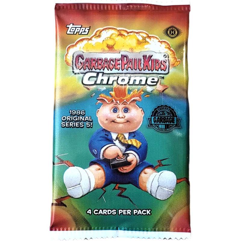 1st Paket 2022 Topps Garbage Pail Kids Chrome Series 5 Hobby