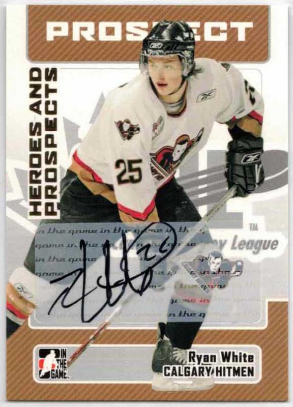 Ryan White - 2006-07 ITG Heroes and Prospects Autographs #ARW