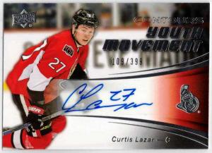 Curtis Lazar - 2015-16 Upper Deck Contours Youth Movement Autographs #YM9 /399