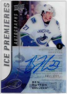 Ben Hutton - 2015-16 Upper Deck Ice Ice Premieres Autographs #IPABH /499