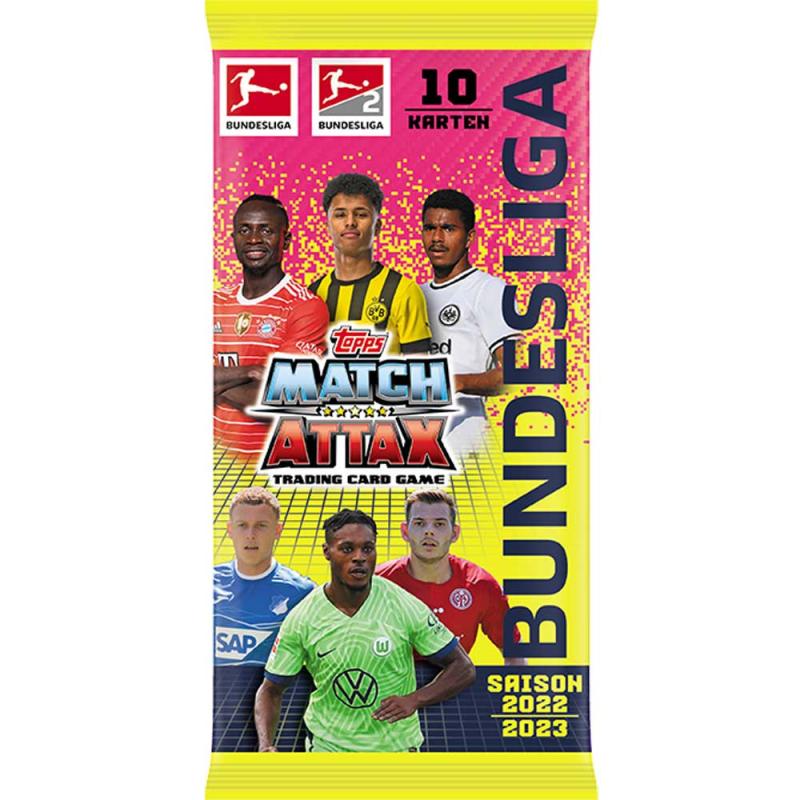 1 Pack (10 cards) 2022-23 Topps Bundesliga Match Attax