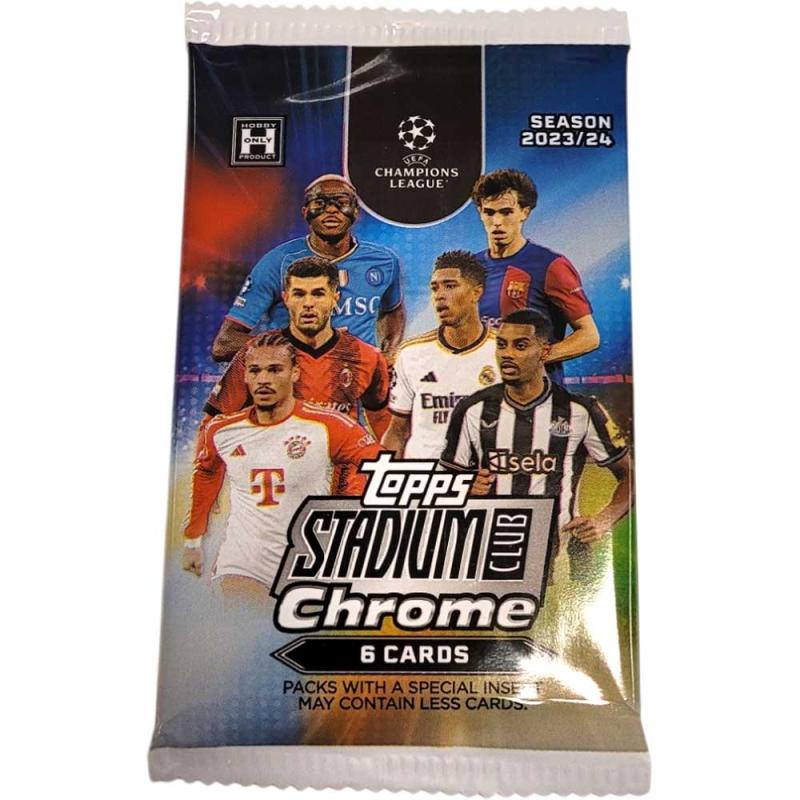 1st Paket 2023-24 Topps Stadium Club Chrome UEFA Club Competitions Hobby