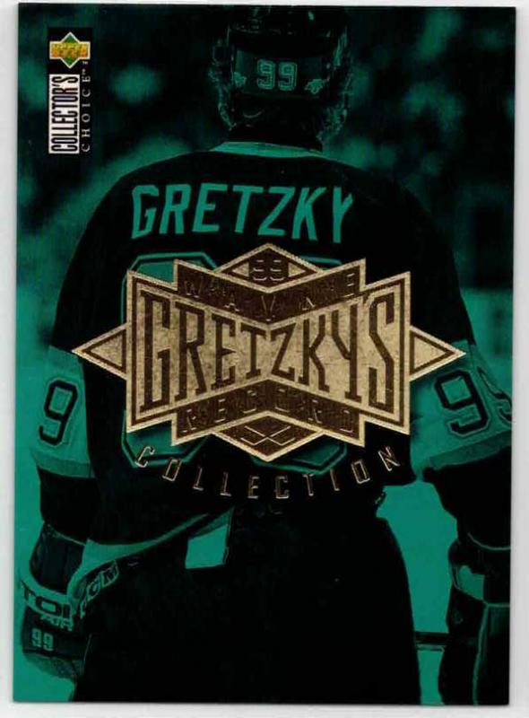Wayne Gretzky Header Card Collector's Choice - 1995-96 Upper Deck Gretzky Collection #HCC (Green)