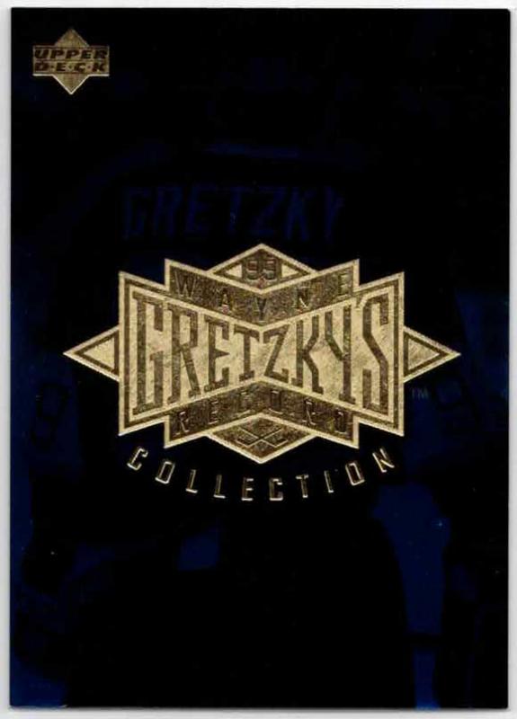 Wayne Gretzky Header Card Upper Deck - 1995-96 Upper Deck Gretzky Collection #HUD (Blue)