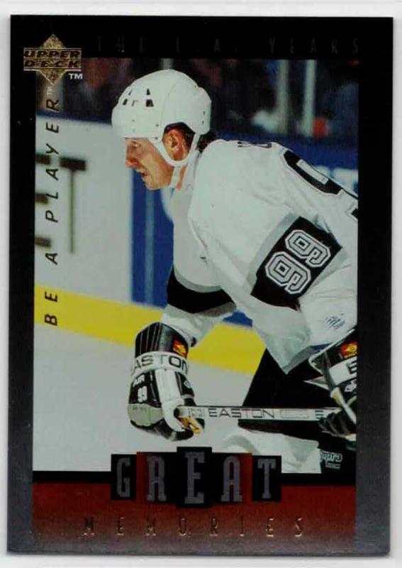 Wayne Gretzky The 10th Art Ross Trophy - 1995-96 Be A Player Gretzky's Great Memories #GM7