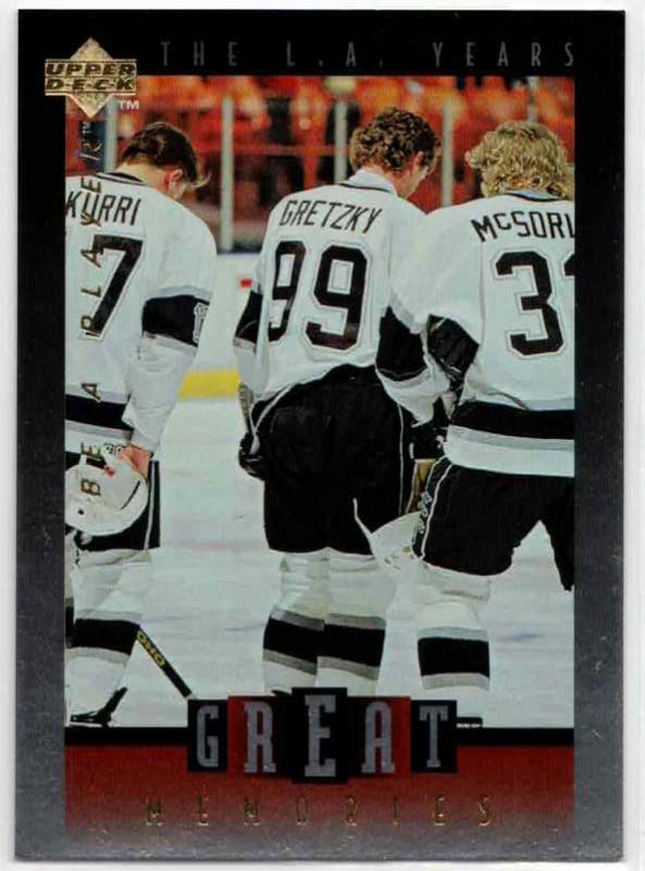 Wayne Gretzky Stanley Cup Finalists - 1995-96 Be A Player Gretzky's Great Memories #GM9