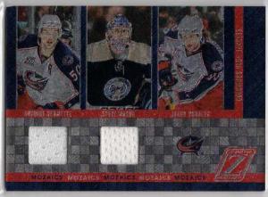 Antoine Vermette / Steve Mason / Jakub Voracek - 2010-11 Zenith Mozaics Materials Double #6
