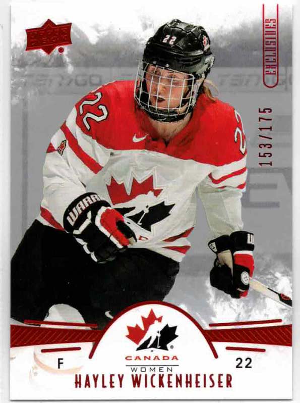 Hayley Wickenheiser - 2016-17 Upper Deck Team Canada Juniors Exclusives #1 /175