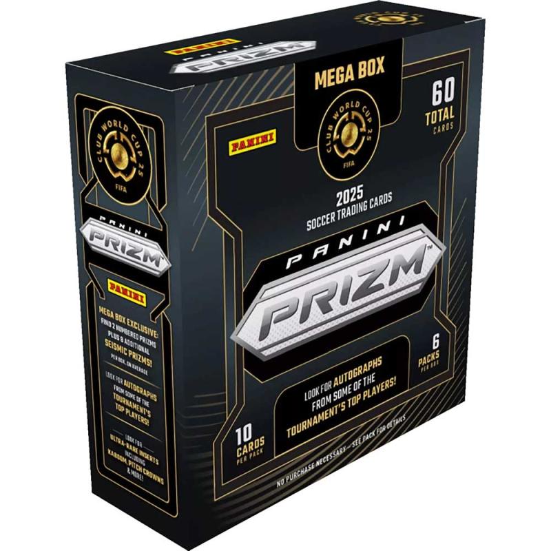Sealed MEGA Box 2025 Panini Prizm FIFA Club World Cup Soccer (60 Cards)