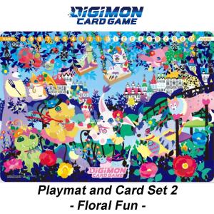 Digimon Card Game - Playmat and Card Set 2 - Floral Fun [PB-09]