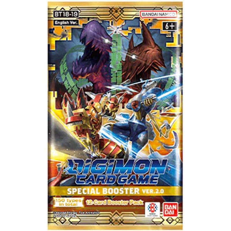 PRE-BUY: Digimon Card Game - Special Booster Ver.2.0 BT18-19 - 1 Booster (12 cards) (Preliminary release November 15:th 2024)