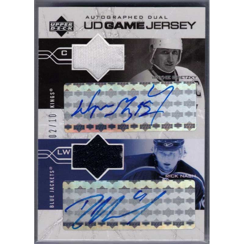 Wayne Gretzky/Rick Nash 2004-05 Upper Deck Jersey Autographs #GJAWGRN