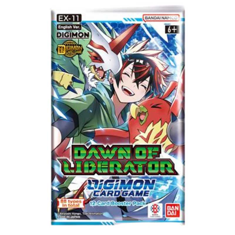 PRE-BUY: Digimon Card Game - Dawn of Liberator EX11 Booster Pack (12 Cards) (Preliminary release February 13:th 2026)