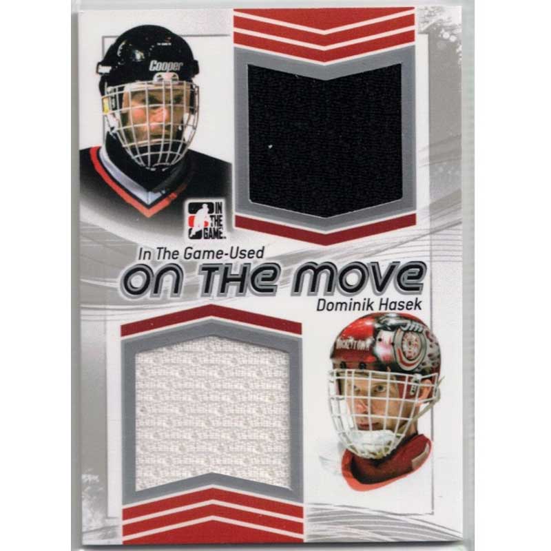 Dominik Hasek 2013-14 ITG Used On the Move Jerseys Silver #OTM16
