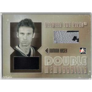 Dominik Hasek 2006-07 Between The Pipes Double Memorabilia Gold #DM07