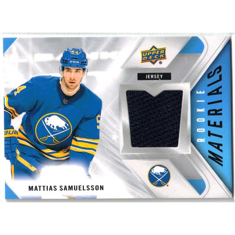 Mattias Samuelsson 2021-22 Upper Deck Rookie Materials #RMMS