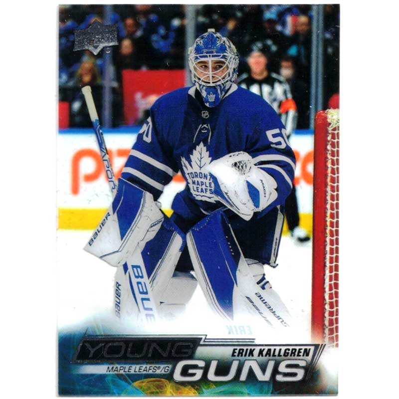 Erik Kallgren YG 2022-23 Upper Deck Clear Cut #208 Young Guns