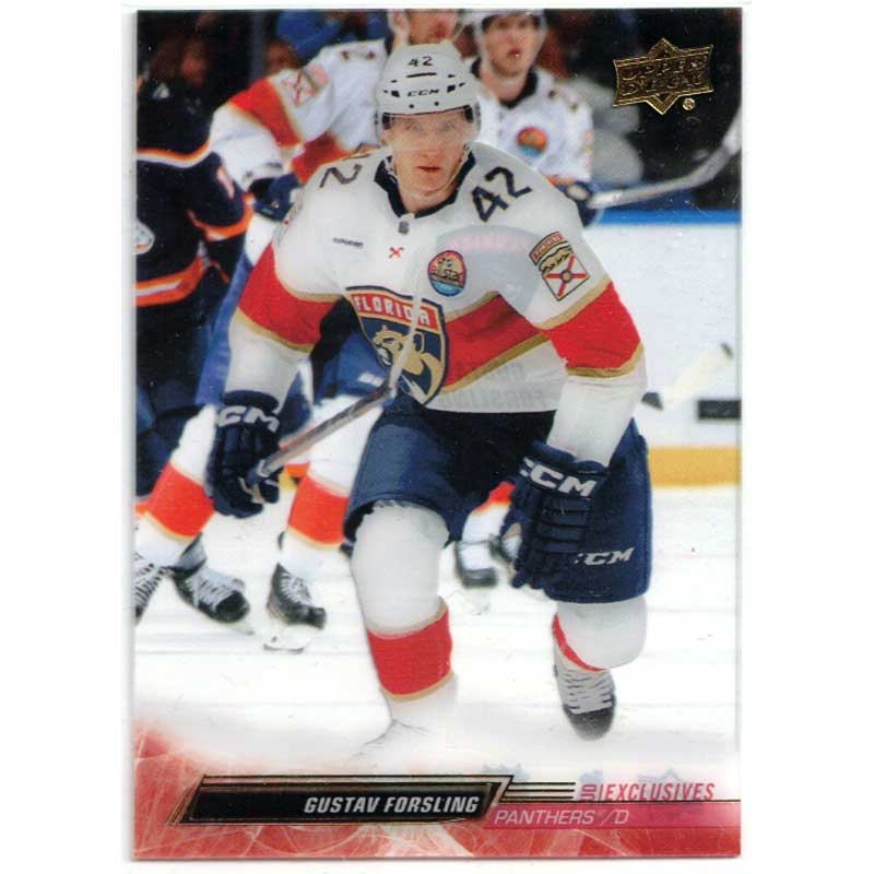 Gustav Forsling 2022-23 Upper Deck Clear Cut Exclusives Parallel #565