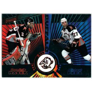 Dominik Hasek/Michael Peca  1997-98 Pacific Dynagon Emerald Green #136