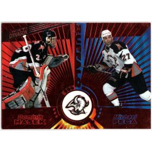 Dominik Hasek/Michael Peca 1997-98 Pacific Dynagon Red #136
