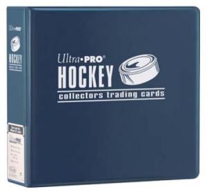 Hockey, pärm för lösa plastfickor - 3 ringspärm, blå