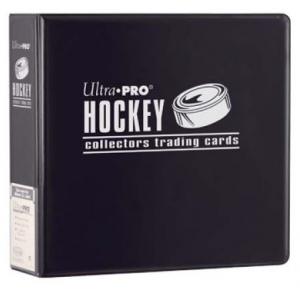 Hockey, pärm för lösa plastfickor - 3 ringspärm, Svart