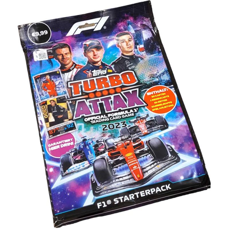 1 Starter Pack, Topps Turbo Attax 2023 Formula 1 Trading Card Game