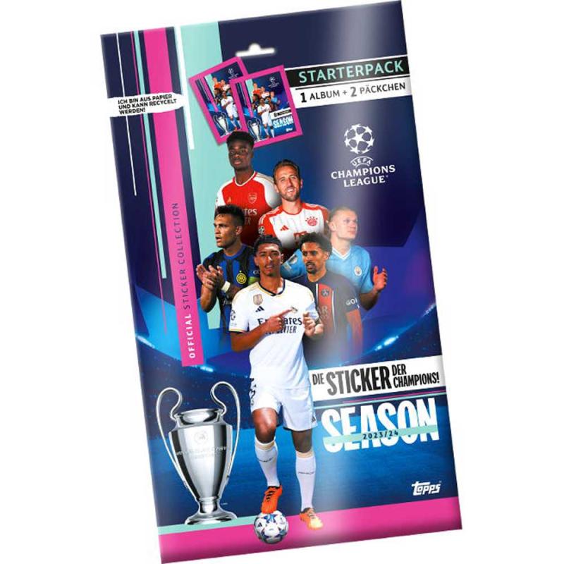 Starter Pack - Topps UEFA Champions League Stickers 2023-24 (För klisterbilder)