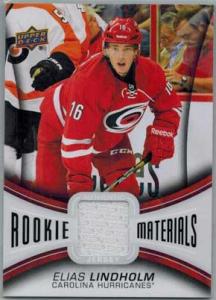 Elias Lindholm 2013-14 Upper Deck Rookie Materials #RMEL