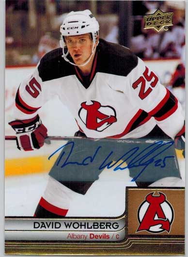 David Wohlberg 2014-15 Upper Deck AHL Autographs #12