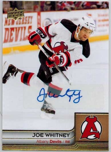Joe Whitney 2014-15 Upper Deck AHL Autographs #13