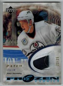 Ales Hemsky 2003-04 Upper Deck Ice Frozen Fabric Patches #FFAH 22/25