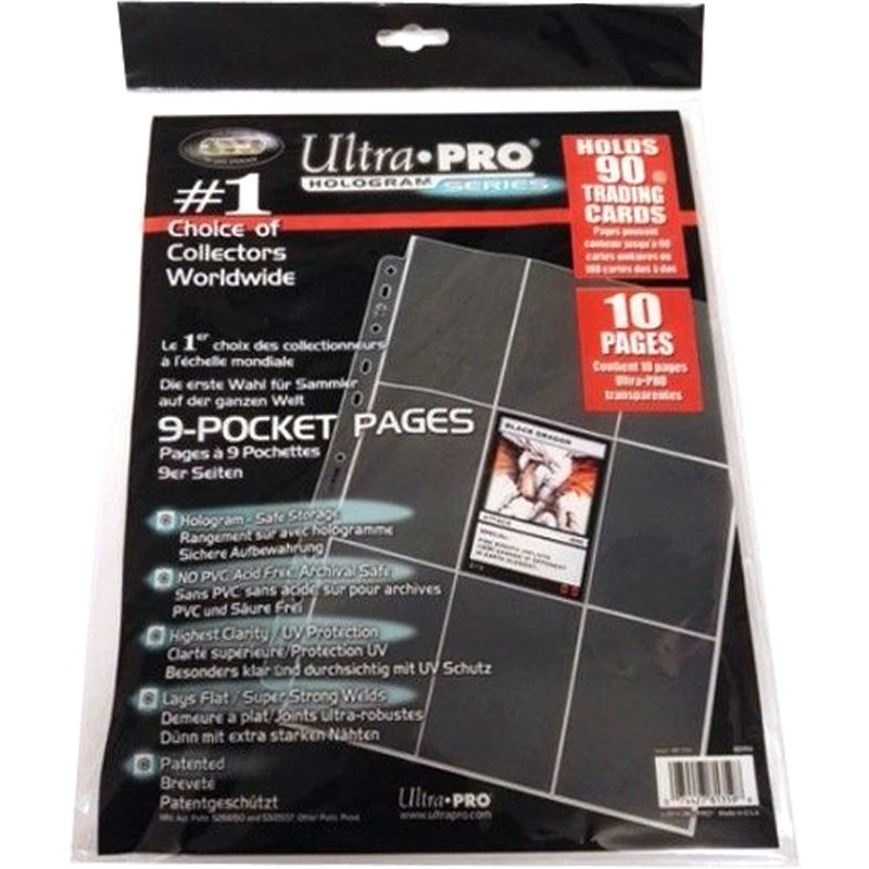 Förpackade - 10st Plastfickor för pärm - Platinum - 9 Pocket