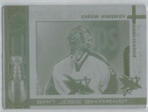 Evgeni Nabokov Quest for the Cup Press Plate