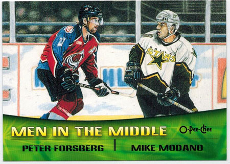 Peter Forsberg / Mike Modano 2000-01 O-Pee-Chee Combos Jumbos #TC5