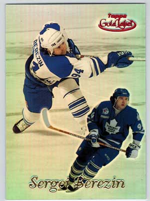 Sergei Berezin 1999-00 Topps Gold Label Class 2 Red #62 17/50