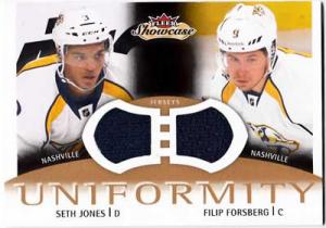 Seth Jones / Filip Forsberg 2013-14 Fleer Showcase Uniformity #UJF