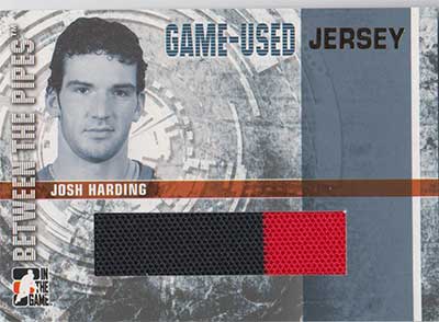 Josh Harding 2006-07 Between The Pipes Jerseys Gold #GUJ37