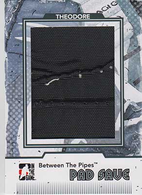 Jose Theodore 2009-10 Between The Pipes Pad Save Black #PS20