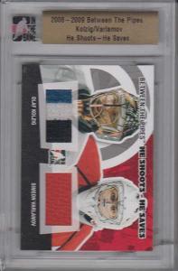 Olaf Kolzig/Simeon Varlamov 2008-09 Between The Pipes He Shoots He Saves #HSHS02 /20