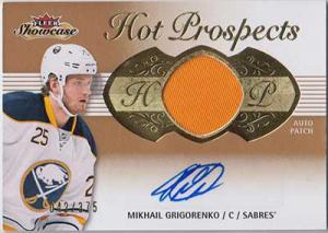 Mikhail Grigorenko 2013-14 Fleer Showcase #174 Patch Autograph /375 RC