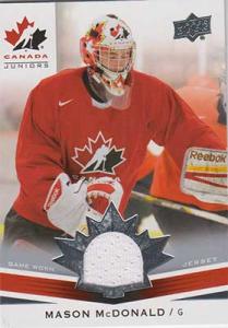 Mason McDonald 2014-15 Upper Deck Team Canada Juniors #162 Jersey
