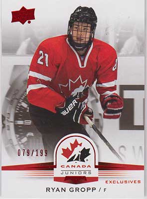 Ryan Gropp 2014-15 Upper Deck Team Canada Juniors Red #30 /199